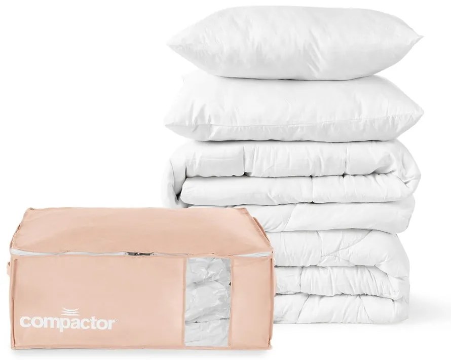 Plastikowy pojemnik próżniowy do przechowywania ubrań 65x45x27 cm Pink Edition – Compactor