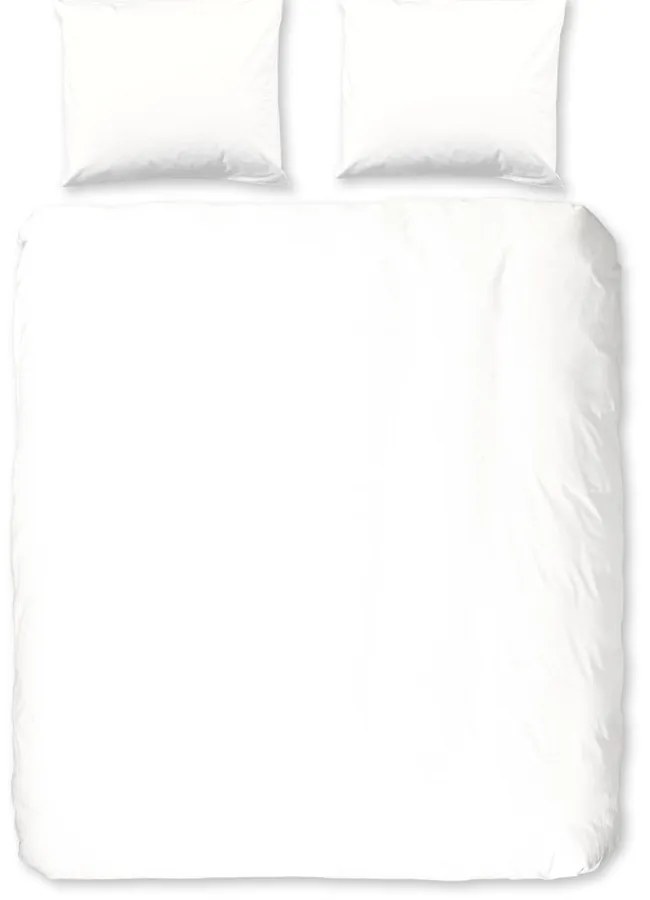 Biała flanelowa pościel dwuosobowa 200x220 cm – Good Morning