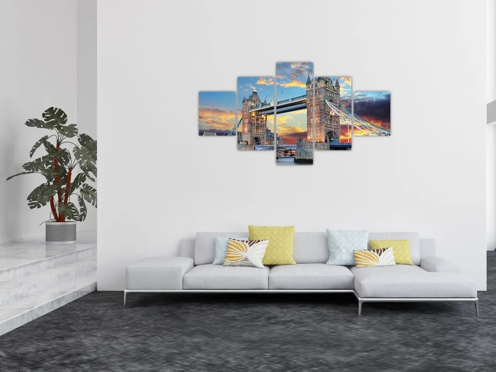 Obraz - Tower Bridge, Londyn, Anglia (125x70 cm)