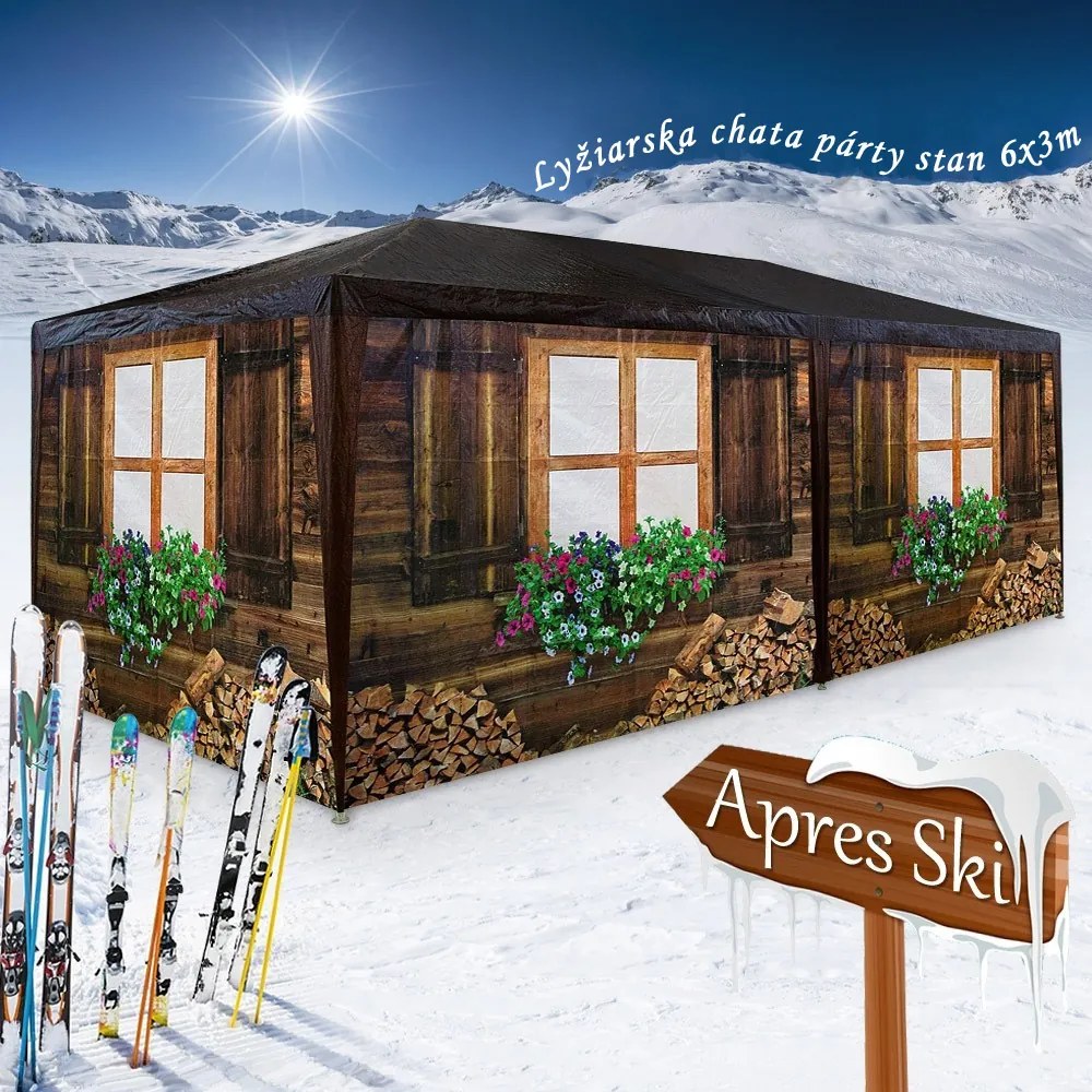 Namiot imprezowy OKTOBERFEST, 6x3m, wielokolorowa Casaria