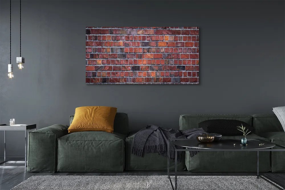 Obraz canvas na ścianę Industrialny Mur Z Cegły