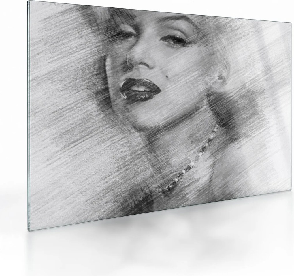 Obraz na szkle - Portret Marilyn Monroe (70x50 cm)