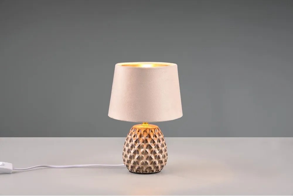 Beżowa lampa stołowa (wys. 27 cm) Ariana – Reality