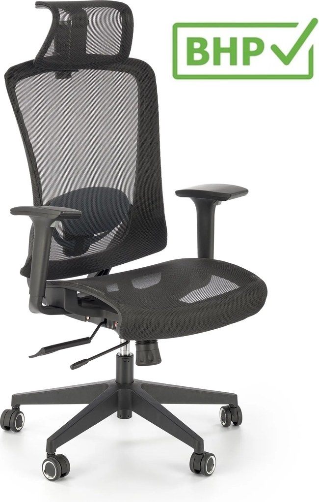 Ergonomiczne krzesło biurowe Goliat, zgodne z normą BHP