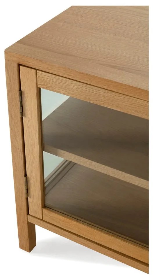 Szafka pod TV w dekorze dębu w naturalnym kolorze 160x50x40 cm Ceci – MOME