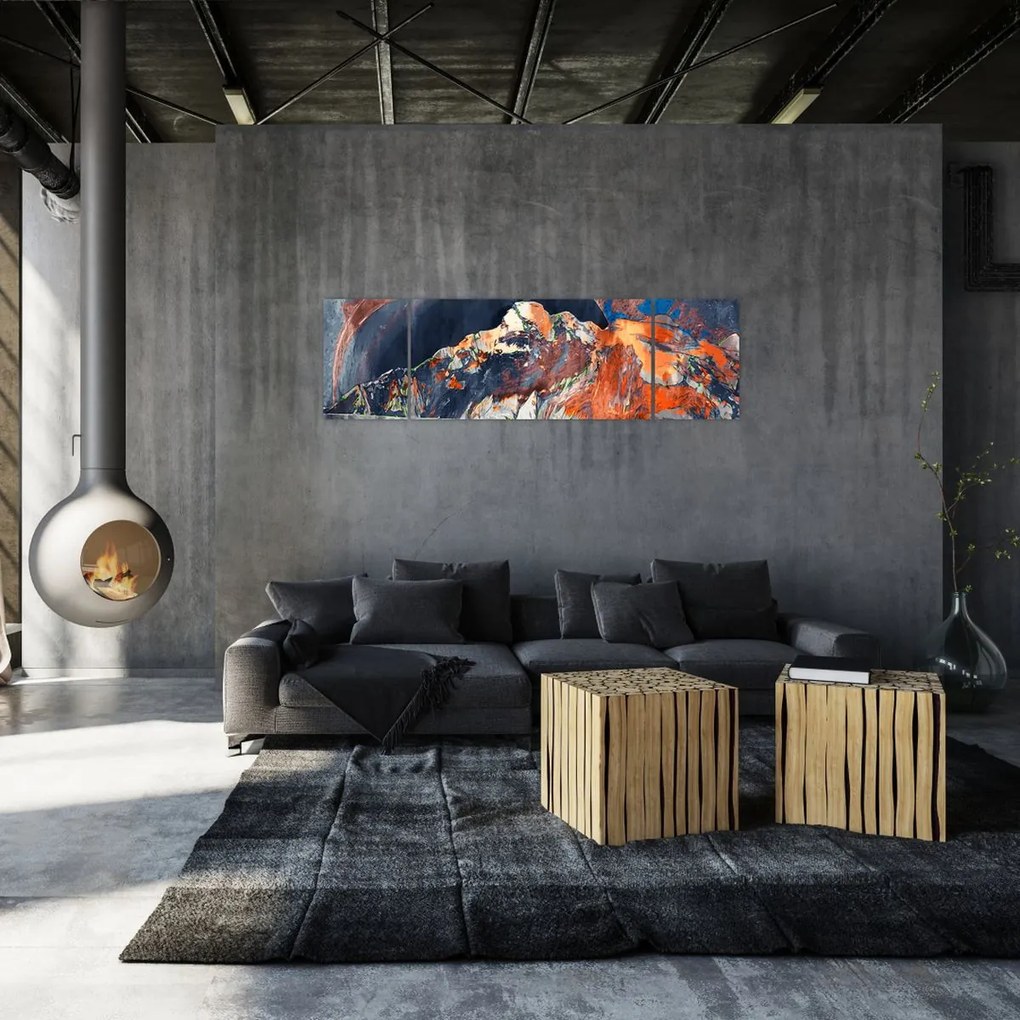 Obraz - Ilustracja domów publicznych (170x50 cm)