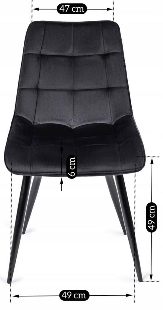 Zestaw Stół Prostokątny Rozkładany CLARK 120-160 cm Dąb Artisan/Czarny i 4 Krzesła Tapicerowane RIO Czarne Welurowe