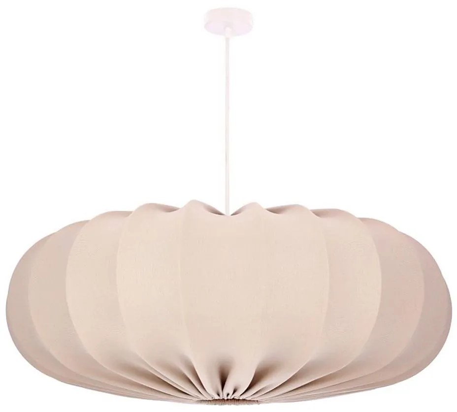 Żyrandol na lince CAFEE 1xE27/40W/230V, średnica 66 cm, beżowy