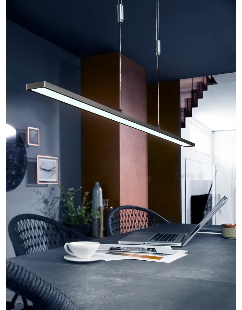 Czarna lampa wisząca LED ze ściemniaczem Metz TW – Fischer & Honsel
