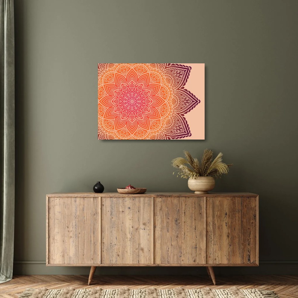 Obraz na szkle - Mandala sztuka (70x50 cm)