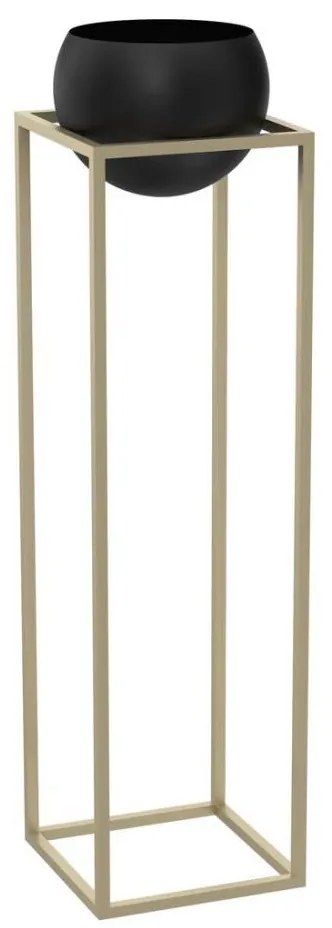 Metalowa donica 111,3x29 cm złota