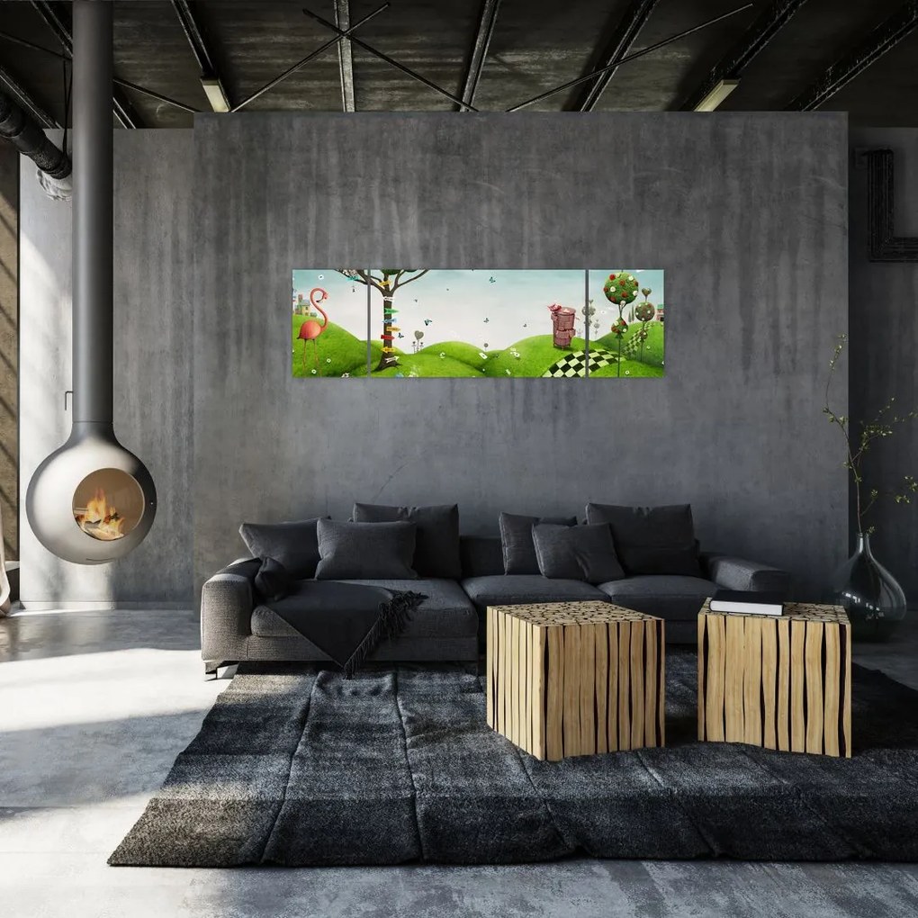 Obraz wspaniałego krajobrazu (170x50 cm)
