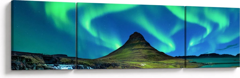 Obraz - Kirkjufell, Islandia (170x50 cm)