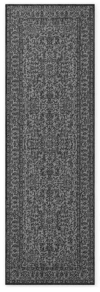 Czarno-biały chodnik odpowiedni na zewnątrz 80x250 cm Duet Kona – NORTHRUGS