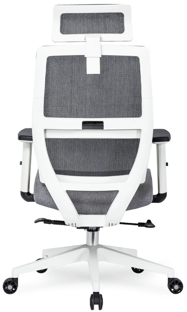 Fotel Biurowy Ergonomiczny Obrotowy NICKI Szary Nowoczesny