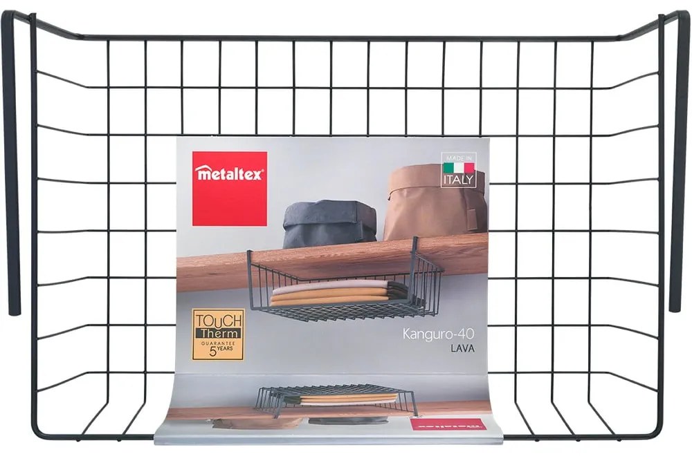 Wiszący koszyk ze stali nierdzewnej 26x40 cm Kanguro – Metaltex