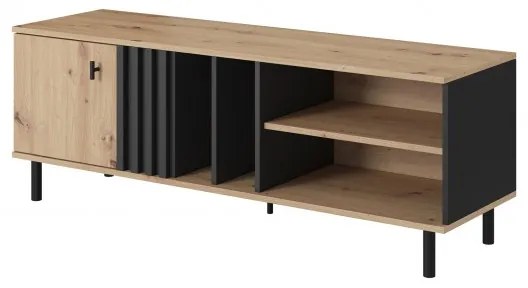 Komplet mebli do salonu z witryną Madi design artisan + antracyt