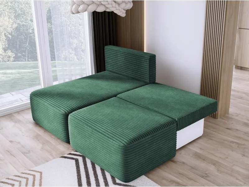 Narożnik TILIA wolnostojący układ L strona Lewa z funkcją spania w tkaninie Tilia 39