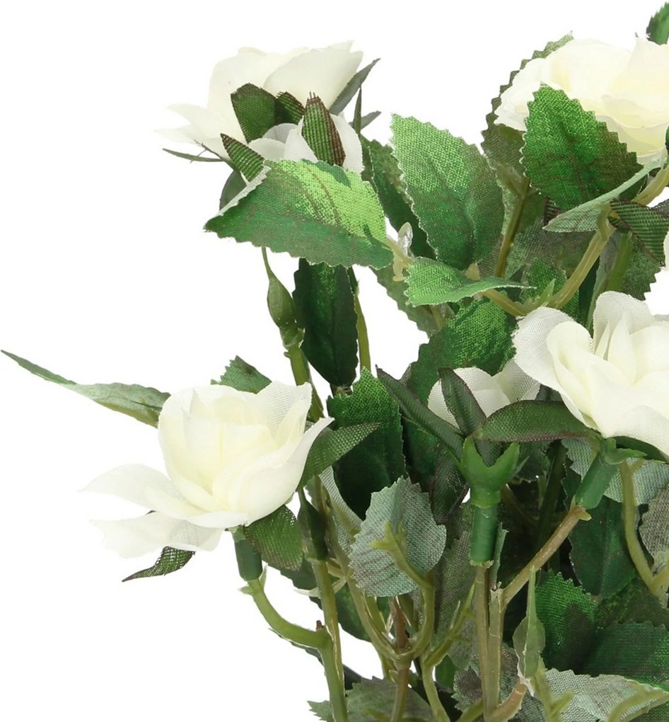 Dekoracja White Rose 24cm