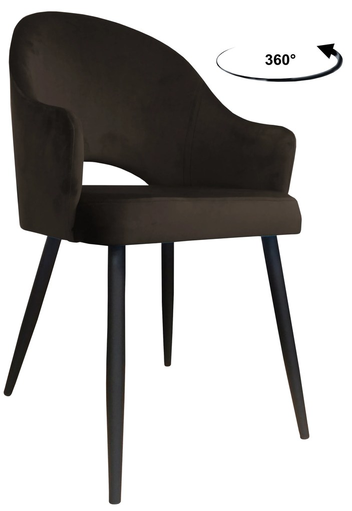 Krzesło obrotowe Velvet podstawa czarna MG05