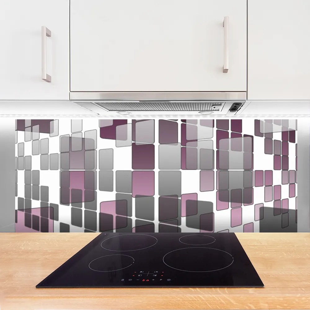 Szkło do Kuchni na Ścianę Symetria Nowoczesnej Formy