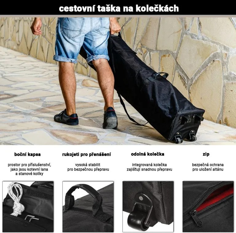 Namiot ogrodowy namiot 3 x 6 INSTENT - kolor szampan