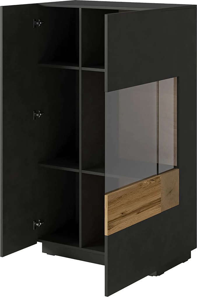 Komoda SILVANA 80 cm do Salonu Sypialni Odcienie szarości