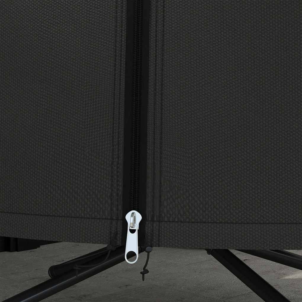 Outsunny Pokrowiec ochronny na fotel wiszący, wodoszczelny, pyłoszczelny, poliester, Ø128 x 190 cm, Czarny