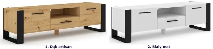 Szafka RTV dąb artisan - Imatra 3X