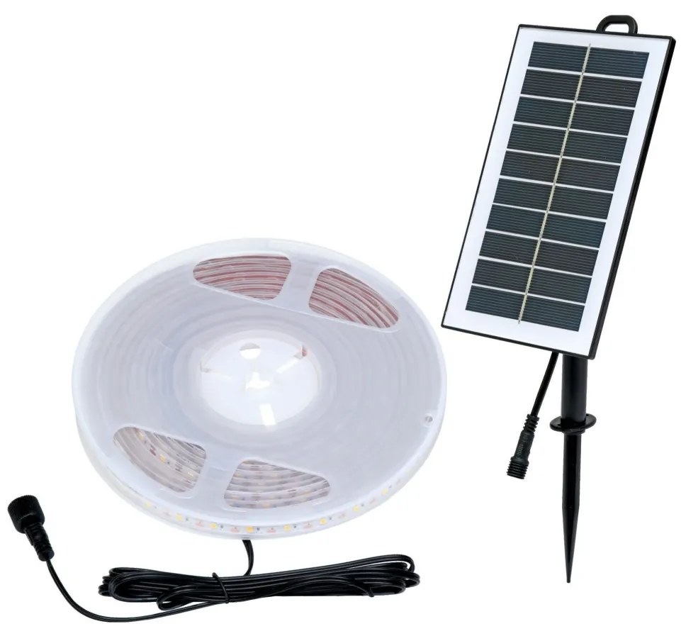 Ecolite DX-SOLAR-3000/5M - LED Pasek solarny 3,7V 2400 mAh 5m IP65