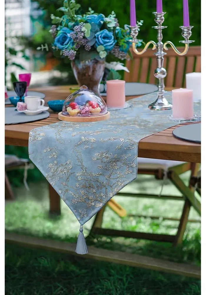 Bieżnik 45x140 cm Blue Spring – Minimalist Cushion Covers