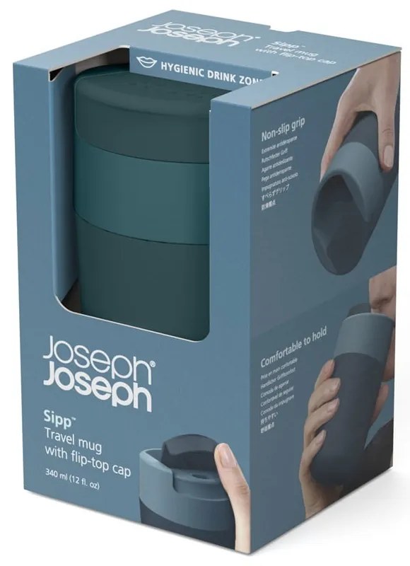 Ciemnoniebieski kubek podróżny 340 ml Sipp – Joseph Joseph