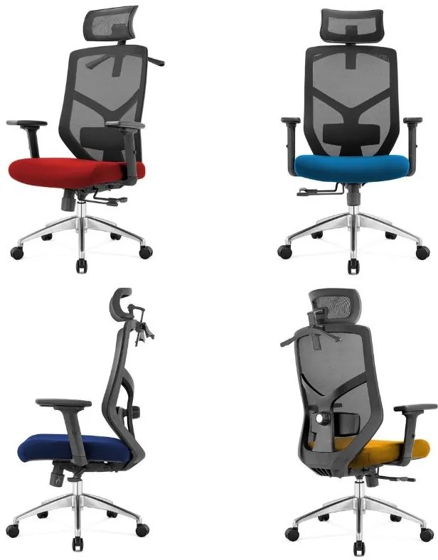 Ergonomiczny fotel do biura Rosa, zgodny z normą BHP