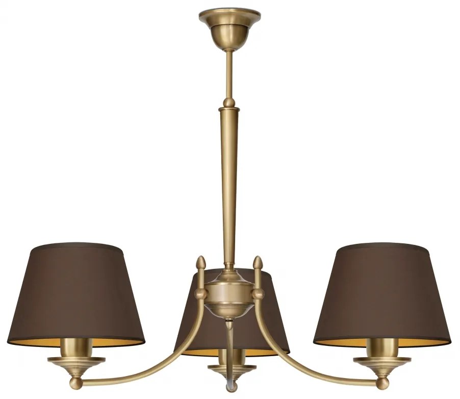 Klasyczny żyrandol z trzema abażurami YA-S3Am