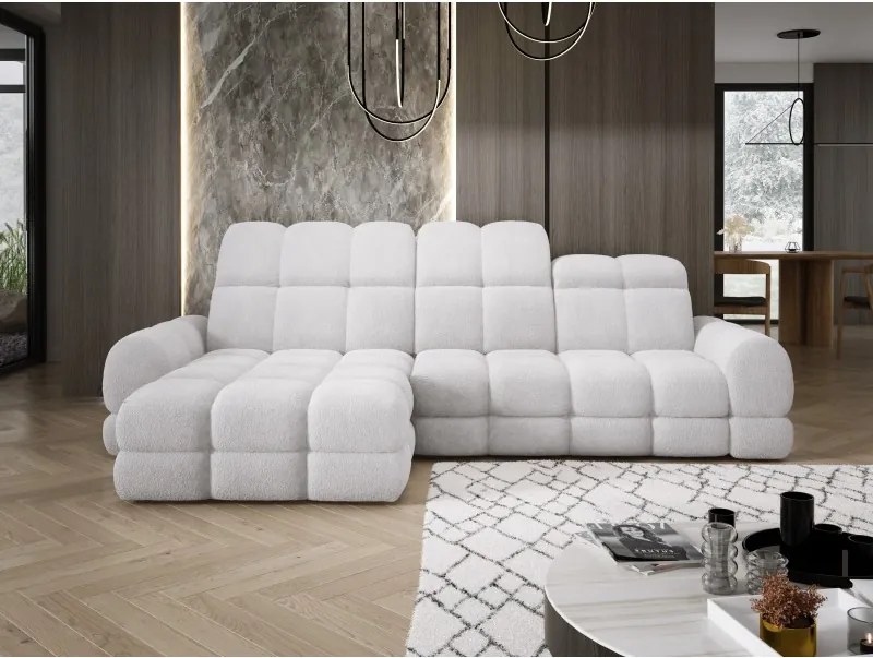 Narożnik TOLLO MINI S Lewostronny Elektryczna regulacja Anthology 15 kolor Biały WERSAL