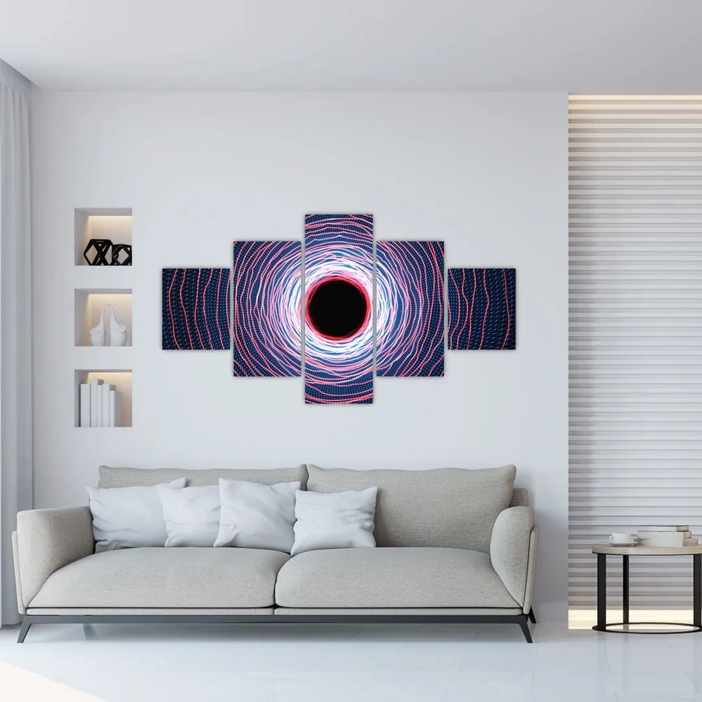 Obraz abstrakcji koła (125x70 cm)