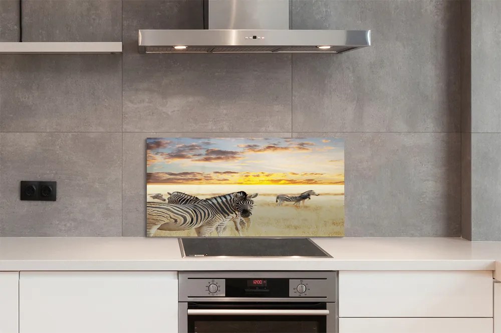 Panel nad Blat Kuchenny Zebry w Złotej Godzinie