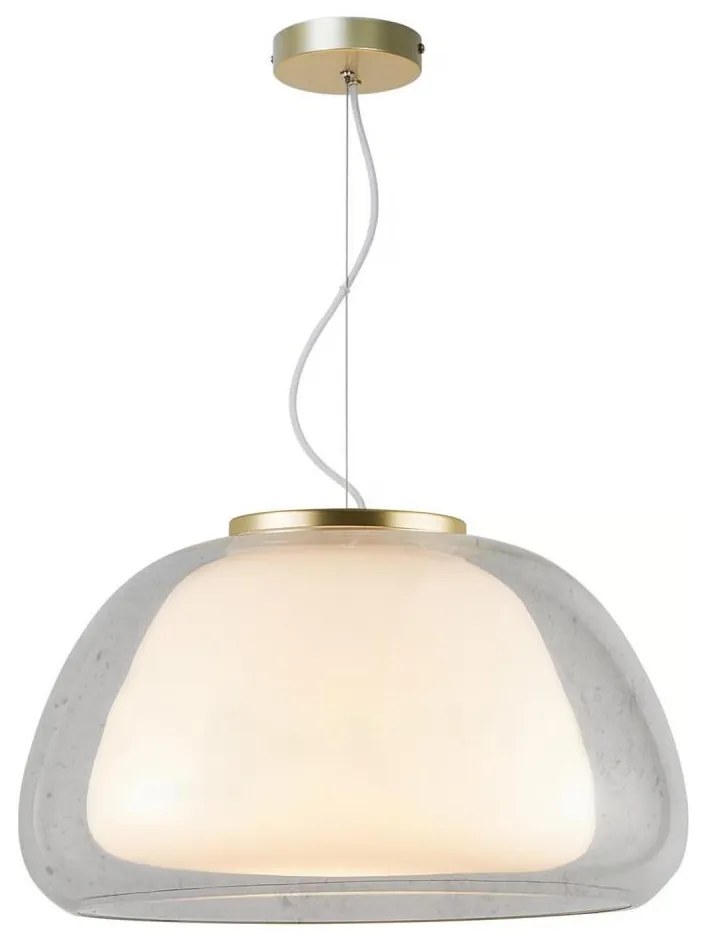 Nordlux - Lampa wisząca na przewodzie JELLY 1xE27/40W/230V biały/przezroczysty