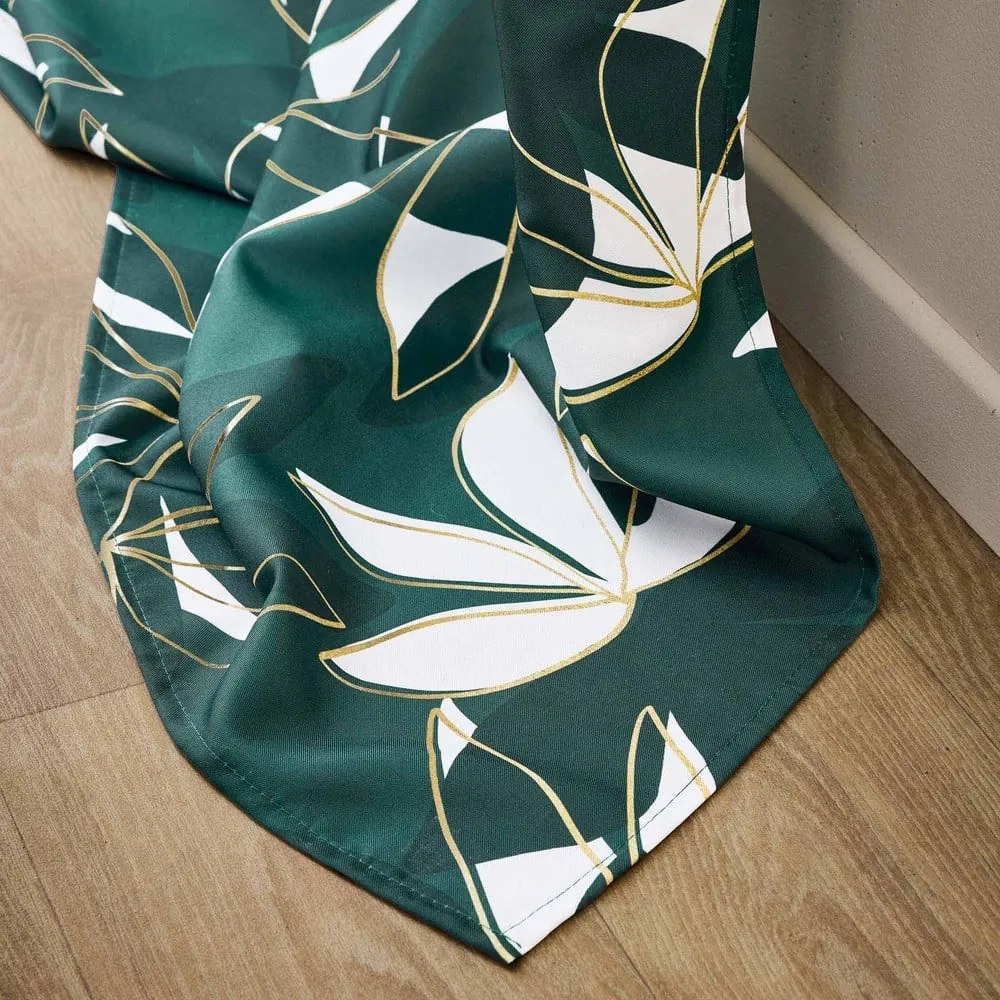 Zielona zasłona 140x260 cm Elsa – douceur d'intérieur