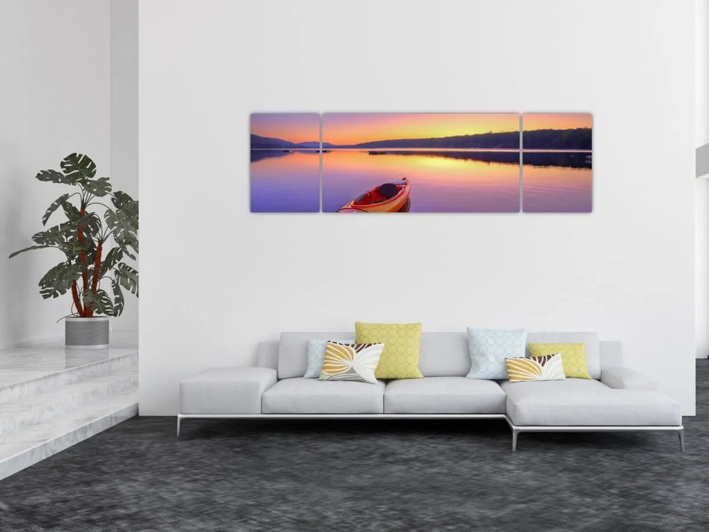 Obraz - Kajak na jeziorze (170x50 cm)