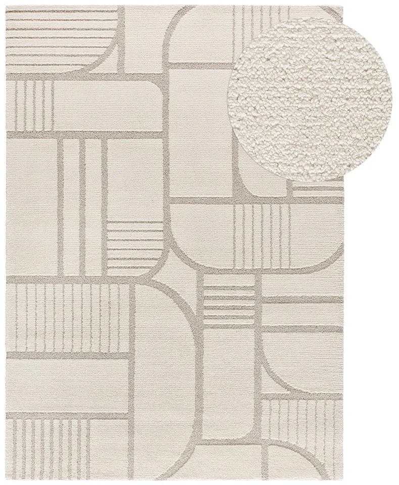 Kremowy dywan 80x150 cm Snowy – Universal
