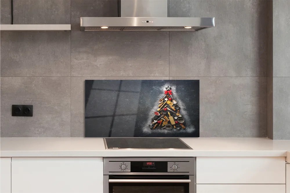 Szkło Ozdobne do Kuchni Bożonarodzeniowe Drzewko