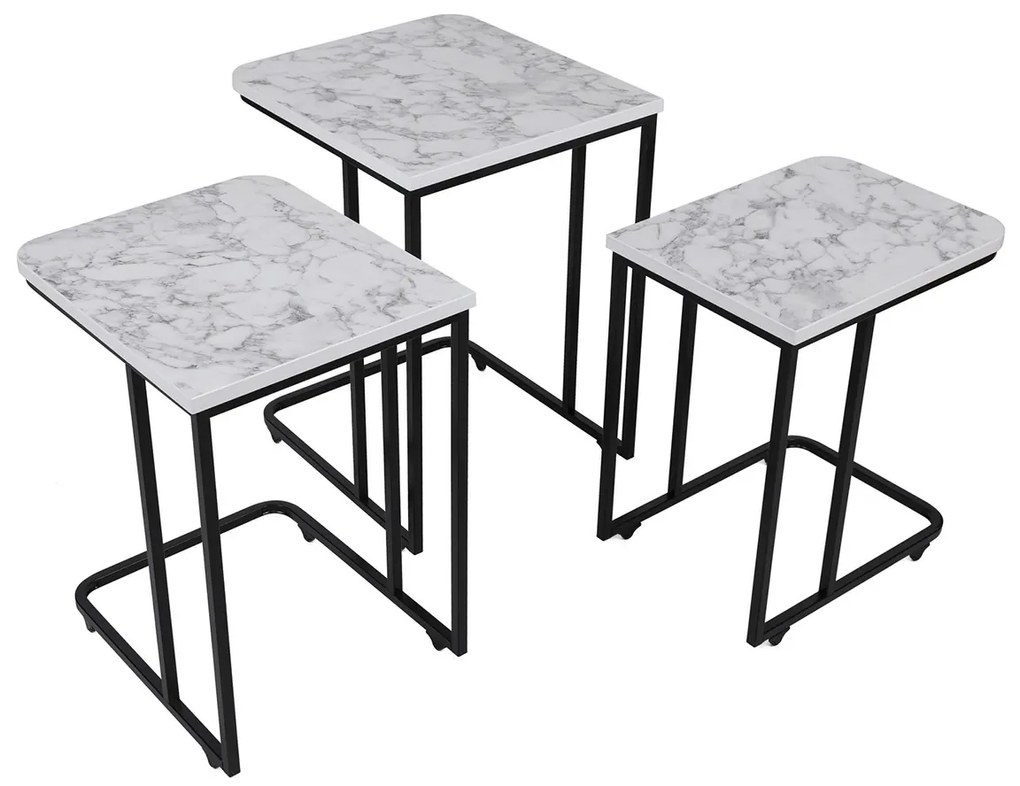 Stolik do odkładania Metal Zigon, 3 szt.