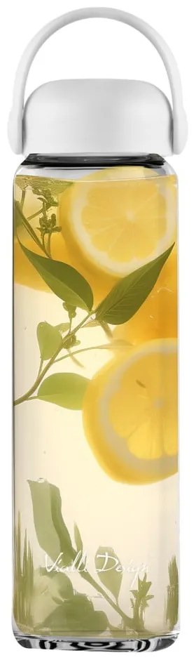 Biała szklana butelka 540 ml Fuori – Vialli Design