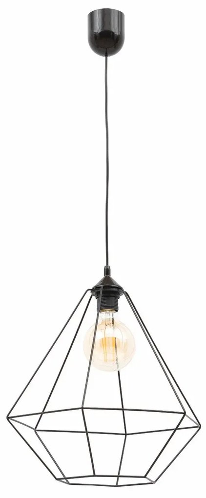 Lampa wisząca BREVITAS I czarna ELTAP