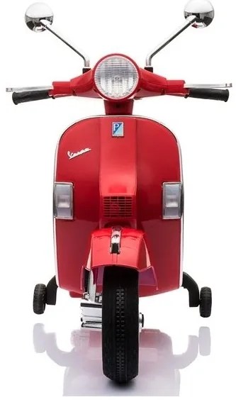 Skuter na akumulator vespa czerwony