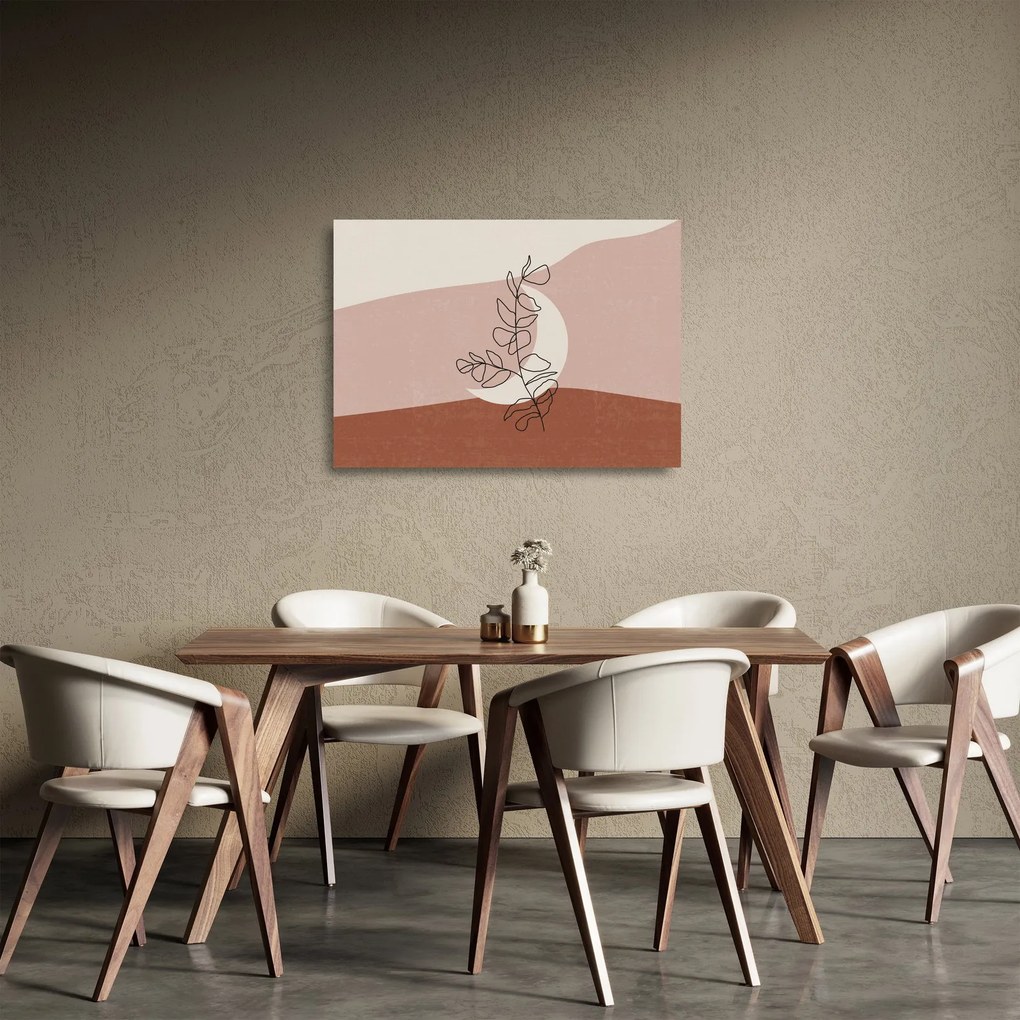Obraz na szkle - Boho leaves N⁰2 (70x50 cm)