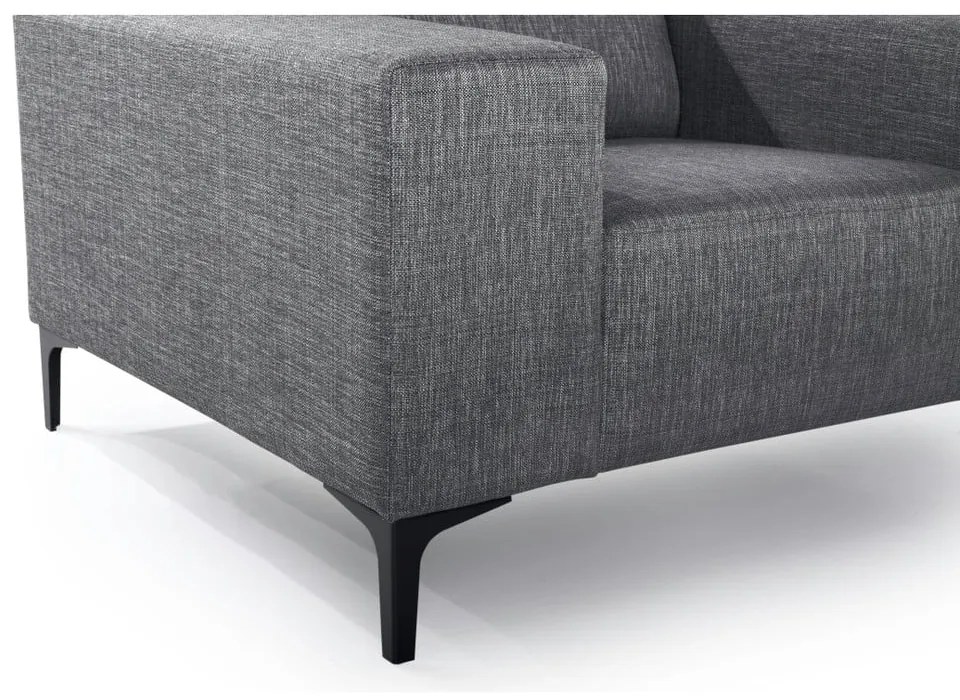 Antracytowy fotel Scandic Diva