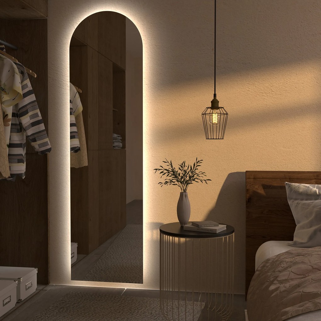 Lustro łazienkowe łukowe LED G9