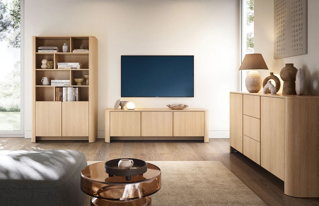 Nowoczesny regał do przechowywania dąb vicenza F4-Z48